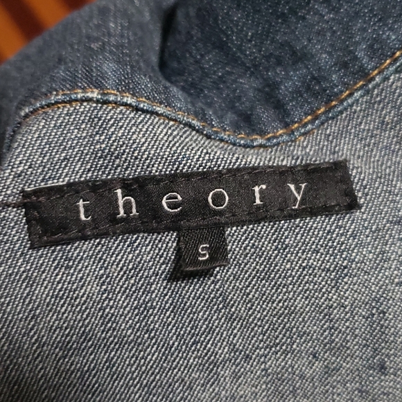 Sale⚡️Theory Jean  Jacket Sz S - Picture 7 of 11